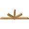 Ekena Millwork Kennewick Rough Sawn Timber Gable Bracket, Western Red Cedar, 108"W x 45"H x 6"D x 6"F, 10/12 Pitch GBW108X45X0606KEN00RWR - alternate 4